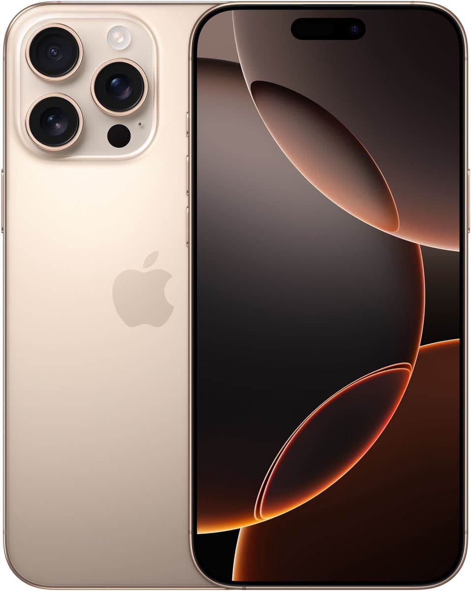 Apple iPhone 16 Pro Max 17,5 cm (6.9") Dual SIM iOS 18 5G USB Type-C 256 GB Zand — afbeelding 1
