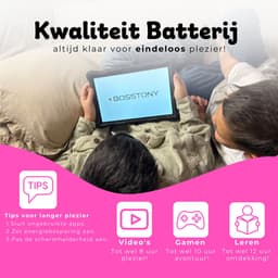 Bosstony Snelle Kids Tablet 10 inch - Ouderlijk Toezicht - 6000mAh Batterij - Android 13 - Incl Beschermpakket - Kindertablet vanaf 3 jaar — thumbnail 4