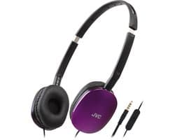 JVC HA-S160M - Vederlichte opvouwbare on-ear hoofdtelefoon - Paars