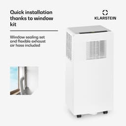 Klarstein mobiele airconditioner met luchtafvoerslang, 4-in-1 airconditioner met ventilator, luchtontvochtiger & nachtmodus, kleine & draagbare airconditioner voor thuis & op kantoor, app-bediening, 7000 BTU - voor 23 m² - Afstandsbediening 3-in-1 — thumbnail 5