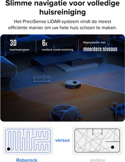 Roborock Q7 L5 Robotstofzuiger – 8000 Pa Hyperforce Zuigkracht – Dubbele Anti-Klit – Nauwkeurige LiDAR Navigatie –Slimme Verboden Zone –Multi-Level Mapping – Automatisch Opladen – APP–Zwart –Q5 PRO Upgrade — thumbnail 6