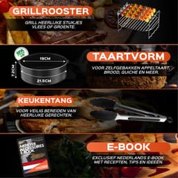 UNBOX Ronde Airfryer Accessoires - Geschikt voor Philips Airfryer 4,2L - Tomado - Princess - Inclusief Airfryer Siliconen Bakje & Nederlands E-Book — thumbnail 4