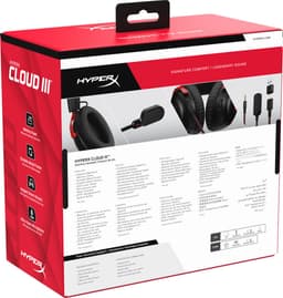 HyperX Cloud III Gaming Headset - PC, PS5, Xbox Series X|S - Zwart/Rood — thumbnail 11