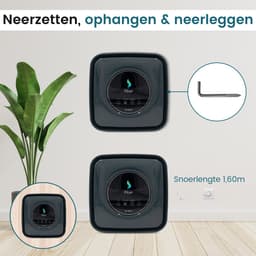 Filair Luchtreiniger - Met Print link - 3 in 1 filter - Luchtreiniger bij printer - Luchtzuiveraar met Hepa filter - Koolstoffilter - Magnetisch - Air Purifier - 30m² - Printer - Zwart — thumbnail 11