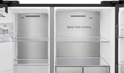 Hisense RS818N4IFD- Amerikaanse koelkast - Energielabel D - Vaste Wateraansluiting - Water- & ijsdispenser - Metal Cooling - No Frost - RVS - Multi-Air Flow - Fast Freeze - 35dB (A) - Inverter Compressor - 632 Liter — thumbnail 14
