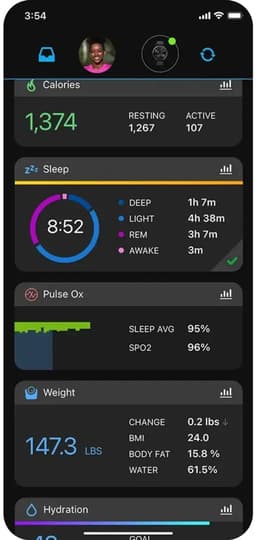 Garmin vivomove Trend - Smartwatch dames - 40mm- Mist Grey — thumbnail 6