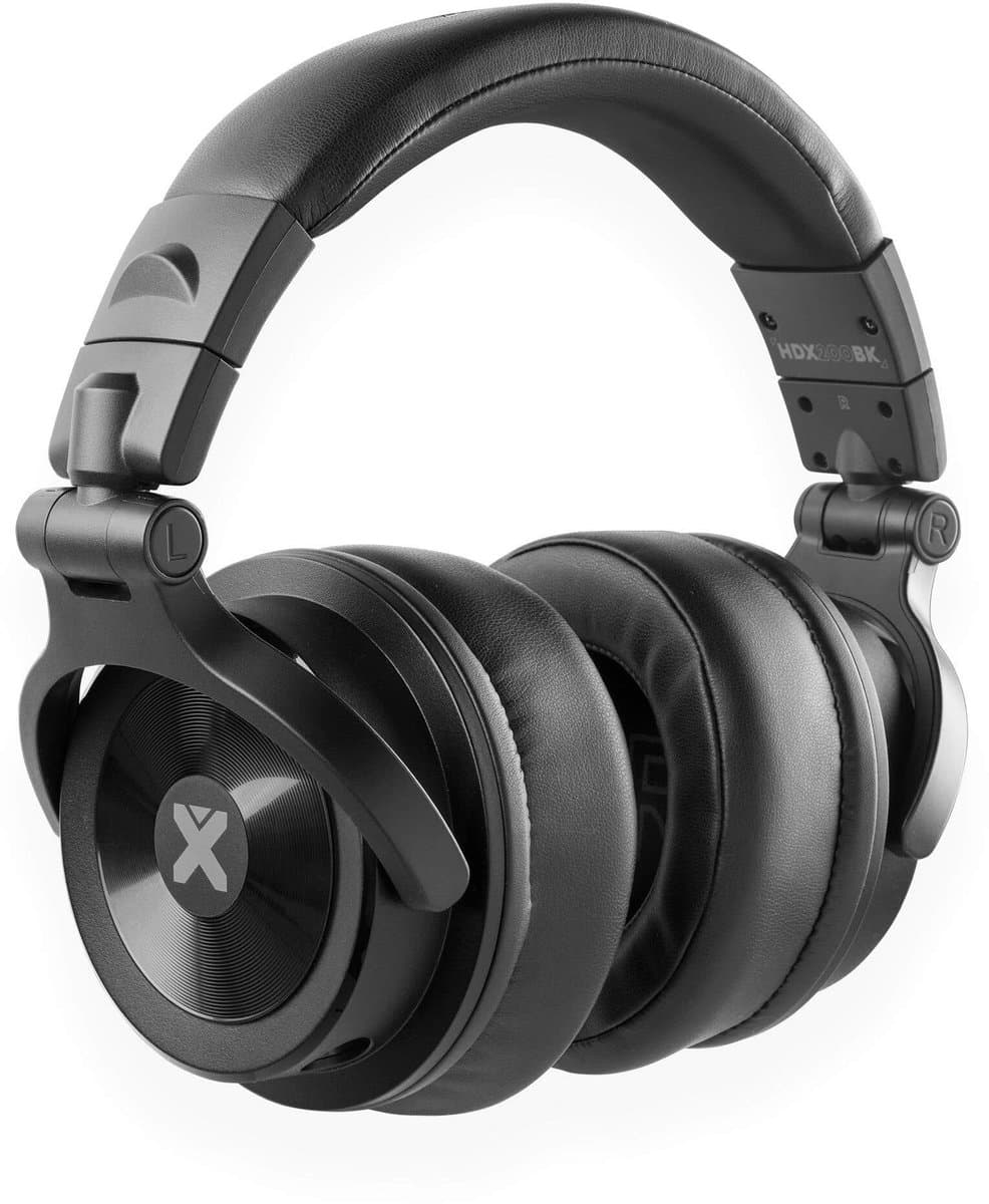 DJ koptelefoon premium - Vonyx HDX200BK - Over ear koptelefoon - Opbergtas - DJ en producer - Zwart — afbeelding 1
