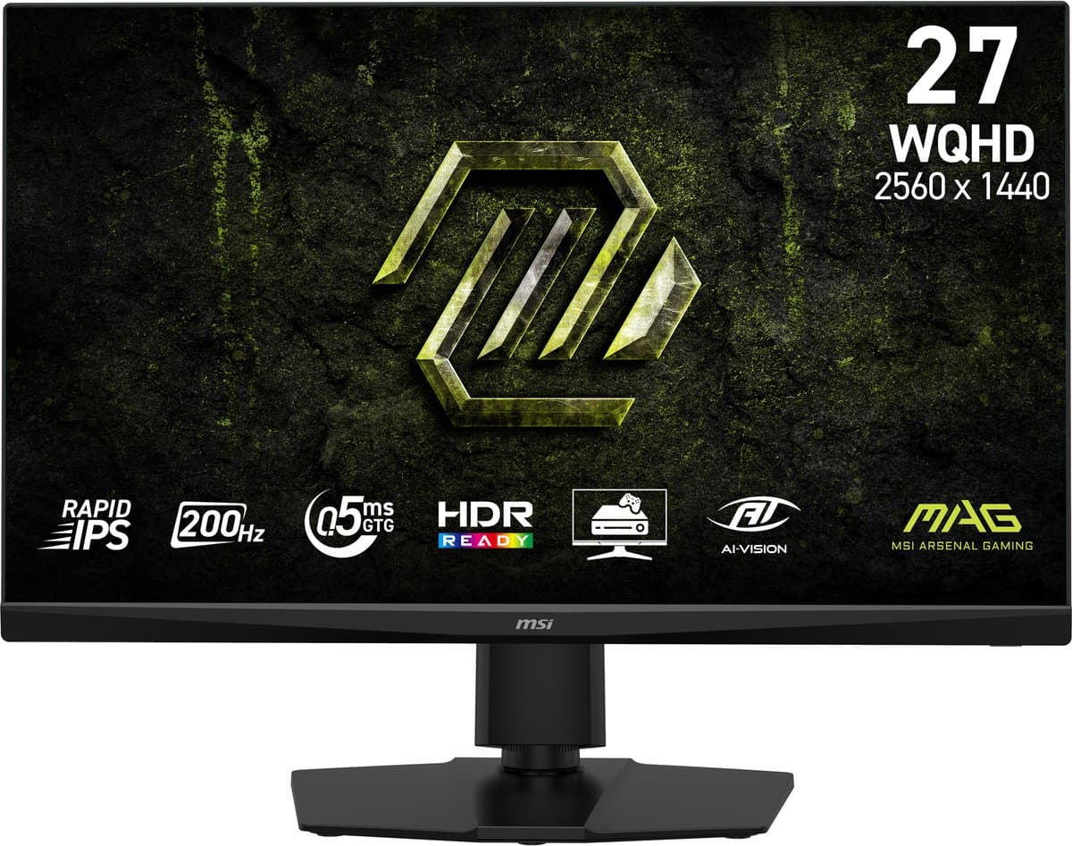 MSI MAG 272QPF E20 - QHD IPS Gaming Monitor - 200hz - E-sports - Verstelbaar - 27 inch — afbeelding 1