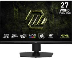 MSI MAG 272QPF E20 - QHD IPS Gaming Monitor - 200hz - E-sports - Verstelbaar - 27 inch