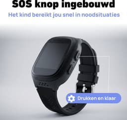 Zonaro GPS Horloge Kind – Smartwatch Kinderen met Simkaart – Kinderhorloge Jongen Meisje – GPS Tracker Kind – Smartwatch Kids met SOS Knop – Kinder Smartwatch Waterdicht — thumbnail 6