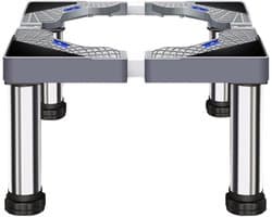 Verstelbare wasmachine standaard voor hoge belasting tot 300 kg - Geschikt voor wasmachines en drogers, hoogte 40-60 cm