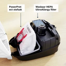 Bosch ProSilence BGB6SIL0L Serie 6 - Stofzuiger met zak - 12mtr bereik - HEPA hygienefilter - 66db - Afstandsbediening in handvat - Wit — thumbnail 5