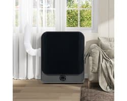 Afvoerdroger 3 Kg - Trommeldroger Met 5 Programma's, Oververhittingsbeveiliging En Wandmontage - Wit