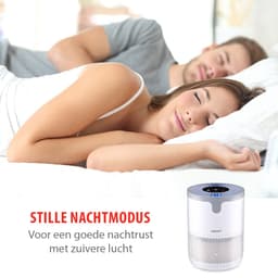 alpina Luchtreiniger met HEPA Filter H13 - Air Purifier met Ionisator voor Ruimtes 5-10 m2 - Lucht Reiniger 60 m³/h - Air Cleaner met 3 Snelheden - 230V/12W - Wit — thumbnail 5