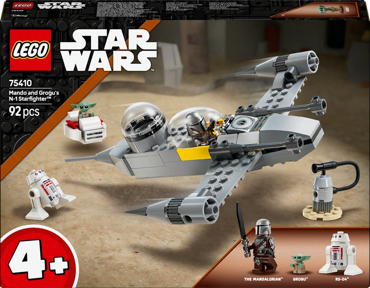 LEGO Star Wars™ Mando en Grogu’s N-1 Starfighter™ - 75410 — afbeelding 1