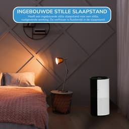 Friskair Luchtreiniger - Air purifier met HEPA Filter - Luchtkwaliteitsindicator - Tegen Allergieën, Huisstofmijt & Fijnstof - 300 m³/h - Slaapstand - Ionisator - Bedienbaar via App — thumbnail 5