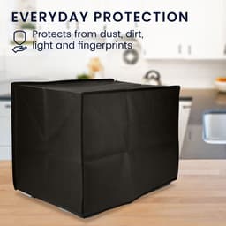 kwmobile heteluchtfriteuse beschermhoes geschikt voor Philips Essential Airfryer XXL - Kunststof hoes voor friteuse in donkergrijs — thumbnail 6