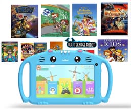 White-Label® Kindertablet Vanaf 3 Jaar - Tablet Kinderen - Kinderspeelgoed - Blauw — thumbnail 6