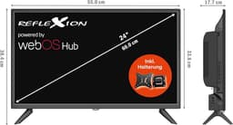 24 Inch Smart LED Televisie met accu, Full HD, voor Camping, Caravan en Boot — thumbnail 6