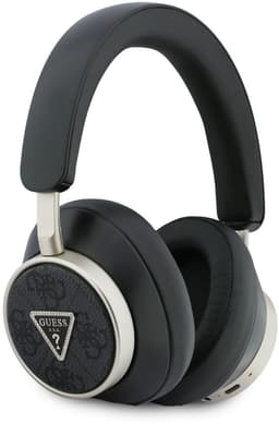 Guess Bluetooth Koptelefoon - ENC - PU Leather met opbergdoos - 4G Triangle Logo - Zwart — thumbnail 1