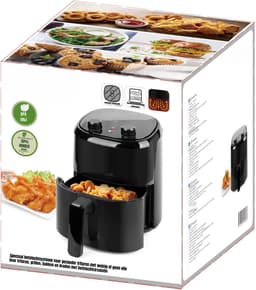 SCH® Mini airfryer - Airfryer - Airfryer klein - Zwart - ‎23cm x 23cm x 26cm — thumbnail 3