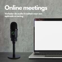 Microfoon inclusief Standaard – Voor Meetings, Gaming, Streaming en Opname - Geschikt voor Windows, Mac OS X & Linux — thumbnail 3
