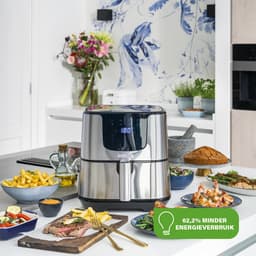 Princess Digitale Airfryer Deluxe XXL 182060 – Heteluchtfriteuse - 5.5 liter - 8 voorgeprogrammeerde programma’s - Inclusief airfryer mandje - RVS — thumbnail 13