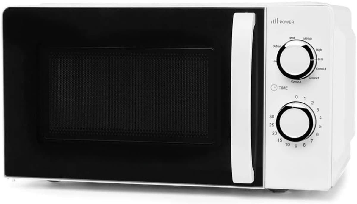 SNJY® Magnetron Vrijstaand - Microgolf - Microwave - Met Grill - 20 Liter - 900 W - Wit/Zwart — afbeelding 1