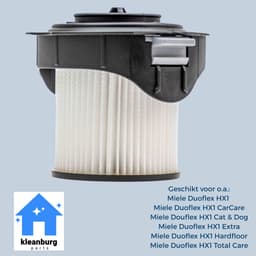 Kleanburg filter geschikt voor Miele Duoflex HX1 steelstofzuiger | alternatief voor HX FDF 20 | ComfortClean | zonder deksel — thumbnail 6