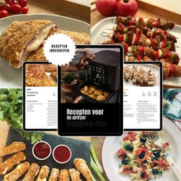 Aurixi® Mini airfryer - Airfryer - Airfryer klein - Wit - 30cm x 23cm x 31cm — thumbnail 8