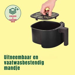 MIRA® Mini airfryer - Airfryer - Airfryer klein - Blauw - ‎23cm x 28cm x 30cm — thumbnail 5
