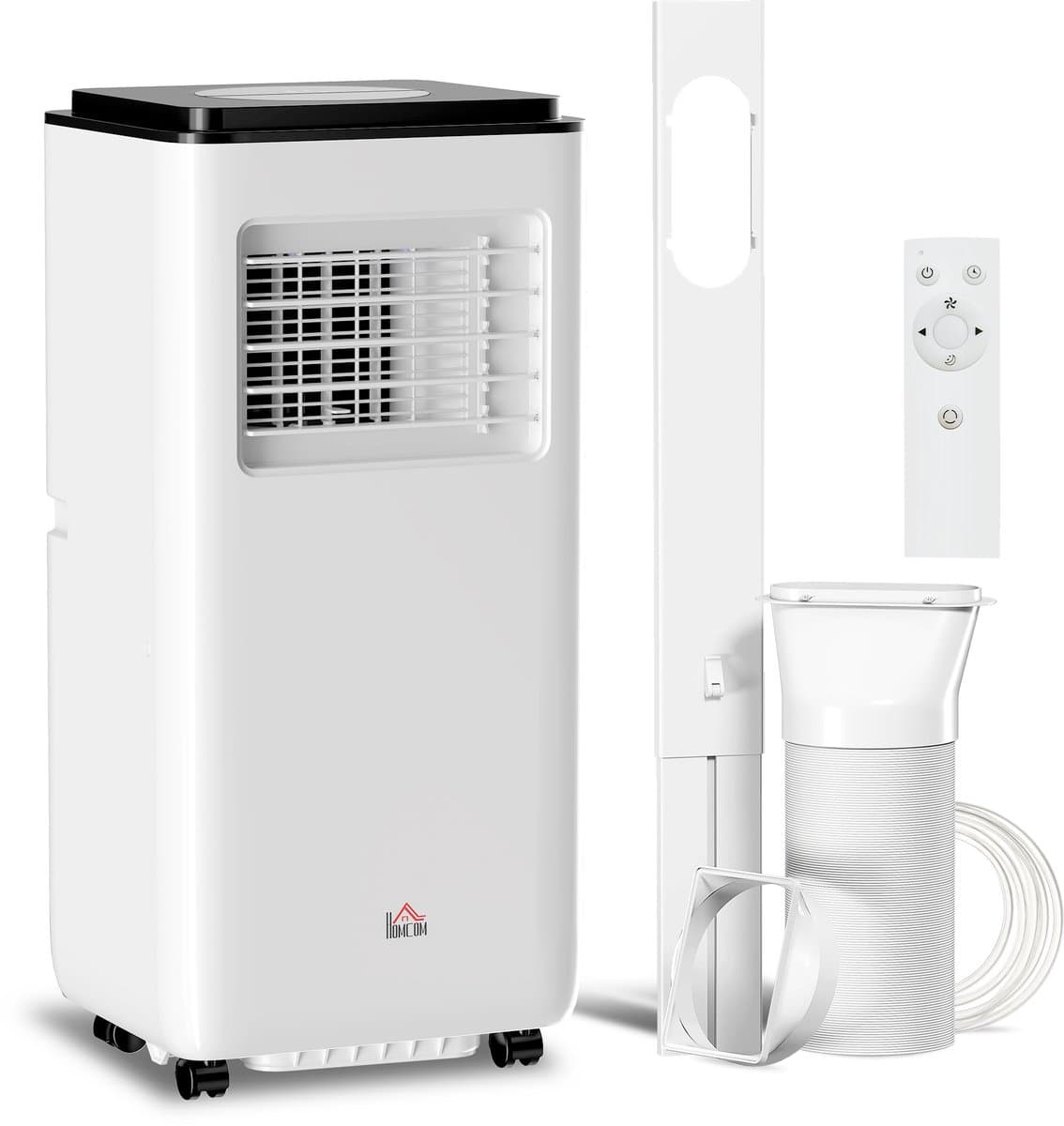 HOMCOM - Draagbare airconditioner - ABS - 33x28x70,4 cm - Wit — afbeelding 1