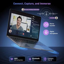 Acemagic Laptop - 15,6 inch 12e generatie Intel N95 processor tot 3,4 GHz - 16GB DDR4 RAM 512 GB SSD Windows 11 - WiFi 5 - BT5.0 Notebook - Grijs — thumbnail 3