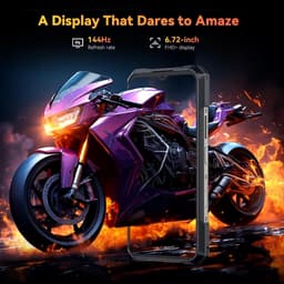 CUBOT Kingkong X Pro Robuuste Smartphone 5G - 48GB RAM - 256GB ROM - 10200mAh - 6.583 inch 120Hz - IP68/IP69K - Android 14 - NFC - GPS - Zwart — thumbnail 5