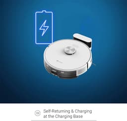 EZVIZ RE5 Robotstofzuiger met Dweilfunctie – 4000 Pa – LiDAR Navigatie – App Bediening – Tapijtdetectie – Werkt met Google Assistant & Alexa – Wit — thumbnail 5