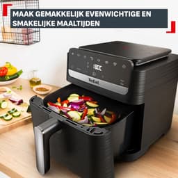 Tefal Easy Fry Mega Compact EY8618 - Airfryer - 7,5L - Snel Opwarmend - Compact — thumbnail 4