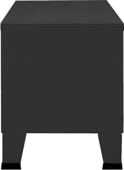 Industriële TV Kast met Deuren en Opbergruimte - Metalen Meubel voor Mediaapparatuur — thumbnail 5