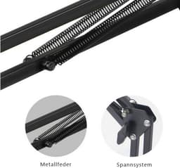Bed Tabletstandaard - 360 graden draaibaar - Met stabiele aluminium arm - Geschikt voor iPad, tablet, telefoon of andere apparaten met schermformaten van 4,5 tot 12,9 inch — thumbnail 7