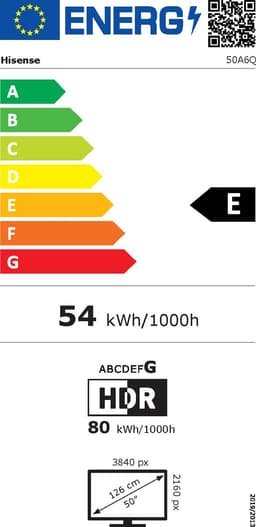 Hisense 50A6Q - 50 inch - 4K LED - 2025 - Buitenlands model — thumbnail 9