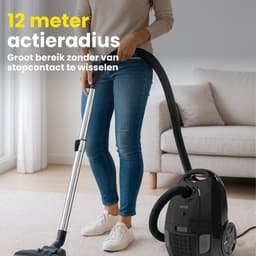 RYER - Stofzuiger met Zak - Krachtig 850W - Stil - 12m Actieradius - HEPA - Drie Mondstukken - Vacuum Cleaner - MotionPro Serie — thumbnail 10