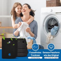 2 stuks - Droogfilters Geschikt voor Miele T1 -drogerfilter 9164761-Reserveonderdeel-sponsfilter vervangende accessoires-207 x 157 x 30 mm wasdroger sokkelfilter — thumbnail 5