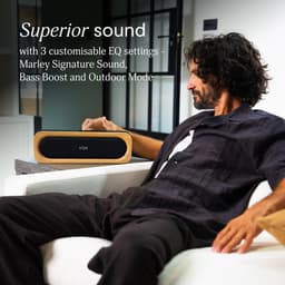 House of Marley Get Together 3 Bluetooth Speaker - Draadloos - 10 Uur Speeltijd - Led Design - 3 Equalizer Instellingen - Bass Boost - Auracast Multipairing - Zwart — thumbnail 5