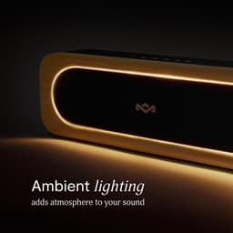 House of Marley Get Together 3 Bluetooth Speaker - Draadloos - 10 Uur Speeltijd - Led Design - 3 Equalizer Instellingen - Bass Boost - Auracast Multipairing - Zwart — thumbnail 2