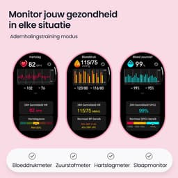 Siltcon® Auréa Smartwatch Dames - Horloge Dames - Stappenteller Horloge Dames - Hartslagmeter - Slaapmonitor - Saturatiemeter - Geschikt voor iOS/Android - AMOLED - RVS - Elke pols - Incl. 5 Bandjes — thumbnail 4