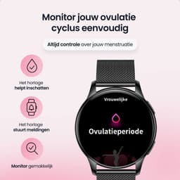 Siltcon® Auréa Smartwatch Dames & Heren - Horloge Dames - Stappenteller Horloge Dames - Hartslagmeter - Slaapmonitor - Saturatiemeter - Geschikt voor iOS/Android - AMOLED - RVS - Elke pols - Incl. 5 Bandjes — thumbnail 7