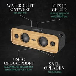 House of Marley Get Together 2 Bluetooth Speaker - Draadloos - 20+ Uur Speeltijd - 40 watt vermogen - Bass boost EQ — thumbnail 5