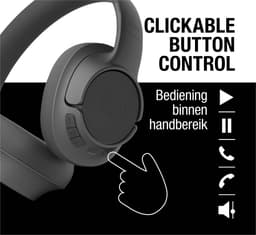 Fresh 'n Rebel Clam Core - Draadloze Bluetooth Koptelefoon - Over-Ear - 45 uur Speelduur - Storm Grey — thumbnail 2