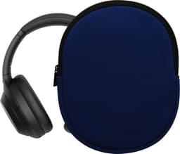 kwmobile hoes geschikt voor Sony WH-1000XM4 / WH-1000XM3 / Jabra Evolve 20 - 21,5 x 16 cm - Beschermhoes voor headset in donkerblauw - Van neopreen — thumbnail 4