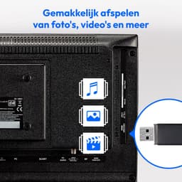MEDION 47 cm (19 inch) HD TV (perfect voor camping, camper, vrachtwagen, tuin, 12V autoadapter, Triple Tuner, HDMI, USB), MD 819000 — thumbnail 4