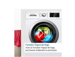 Bosch Serie 4 WAN28258FR wasmachine Voorbelading 8 kg 1400 RPM Wit - FR Display — thumbnail 10